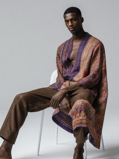 Tropical Floral Bandeau Maxi Dress